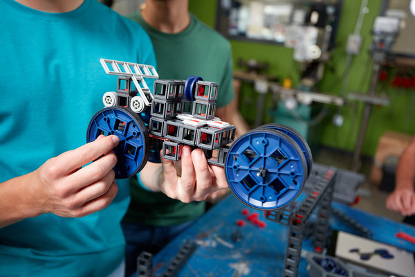 A car made from Blueprint pieces.