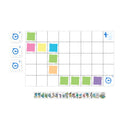 indi Folding Code Mat & Stickers (4 Pack)