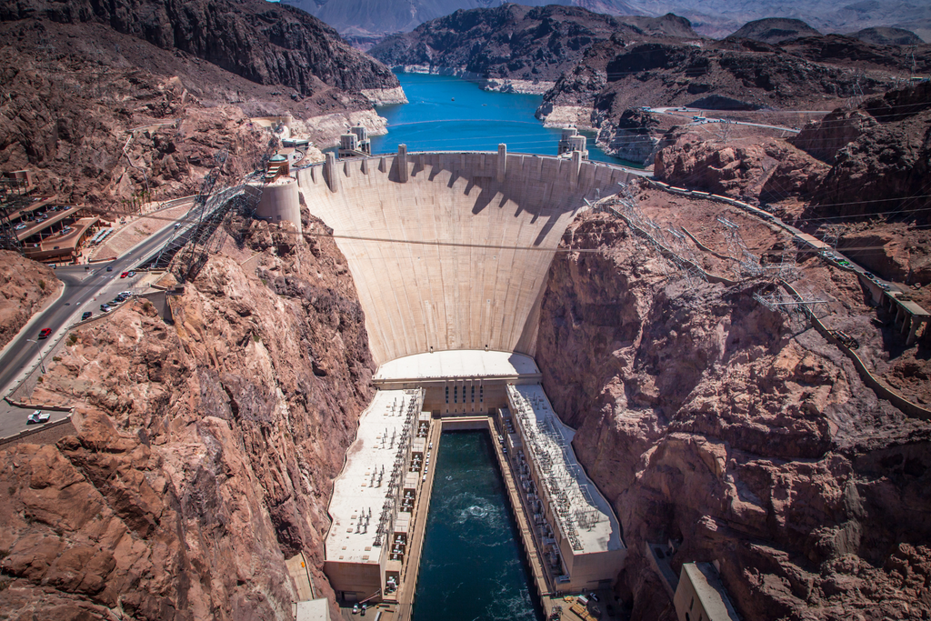 The Hoover Dam.