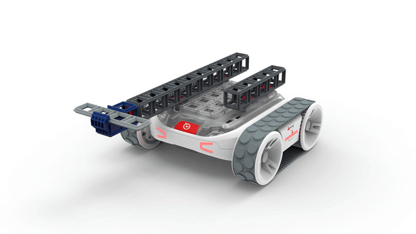 Sphero RVR+ with the Blueprint Plate and a Blueprint build on top