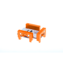 Orange littleBits w4 AND bit side view.
