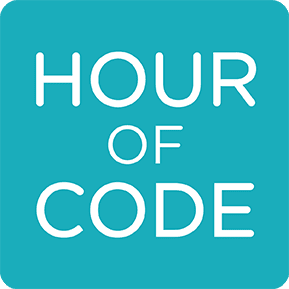 The Hour of Code logo.