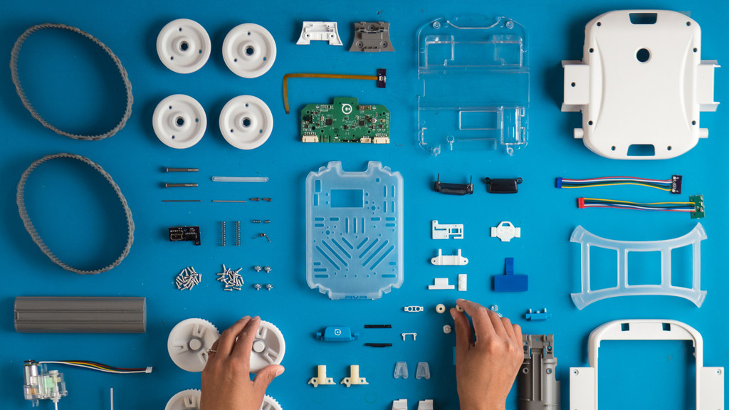 There are several parts involved when learning how to build a robot.