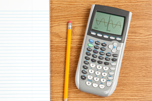 A graphing calculator displaying a graph.
