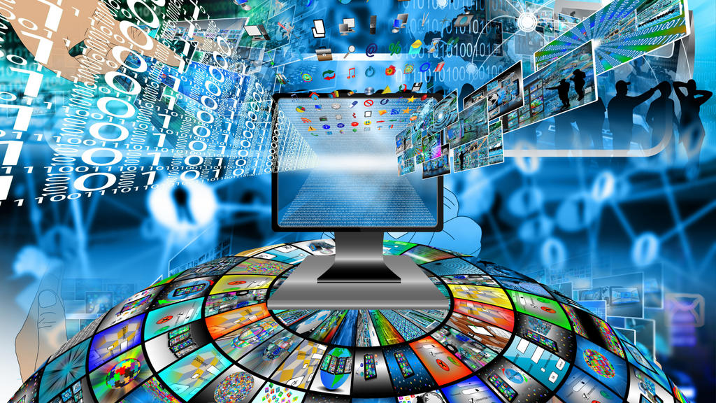 A representation of the world wide web, invented by Sir Timothy Berners-Lee.